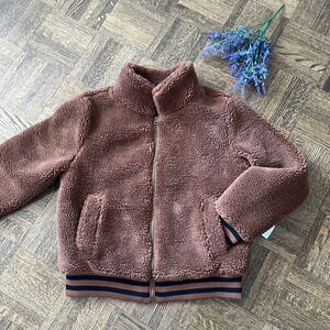 GEORGE Brown Teddy Jacket